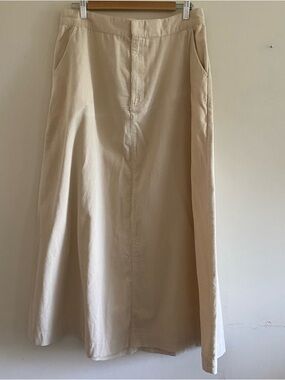 Muji Corduroy Kapok Blend Maxi Skirt